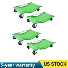 Heavy Duty Car Dolly Set Of 4-10000 Lb Capacity Anti-skid Vehicle Wheel Dollies