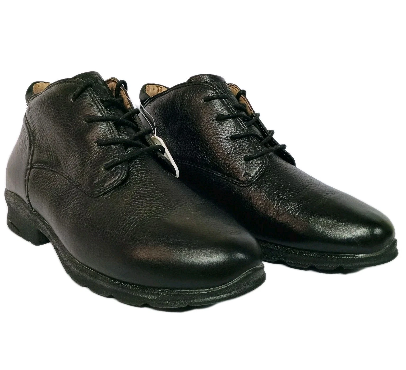 Moda by Propet Men's 8 Black Leather Lace-up Waterproof Ankle Boot NEW MSRP $115