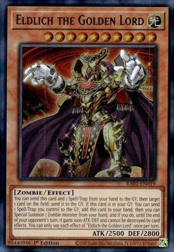 Yu-Gi-Oh! Eldlich The Golden Lord 1st Ed. RA01-EN019 Ultra Rare NM/LP x1