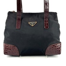 PRADA Tessto Nylon Shoulder Tote Bag