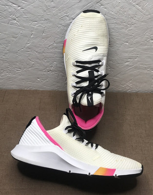 Nike Air Zoom Elevate Women's Running Trainers Sneakers Size 9 White Black Pink