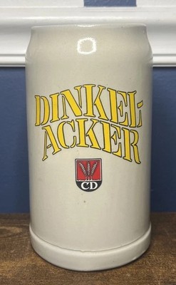 German Beer Tankard Dinkel Acker 1 Litre German Beer Porcelain Vintage