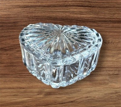 Kristall Herzform Glas Aufbewahrungsbox Glas Schmuck Schmuck Halter Süßigkeiten Schale
