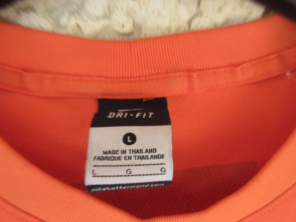 Maillot goal porté n°1 COUPE DE FRANCE NIKE PMU match worn GK shirt orange L - Photo 3/4