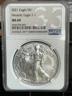 2021 AMERICAN SILVER EAGLE TYPE-1 “HERALDIC EAGLE” NGC MS-69