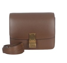 Celine Classic Box Mini Shoulder Bag Brown Bo...