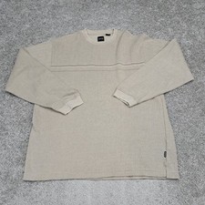 Arrow Men's Sweater Striped Beige Large