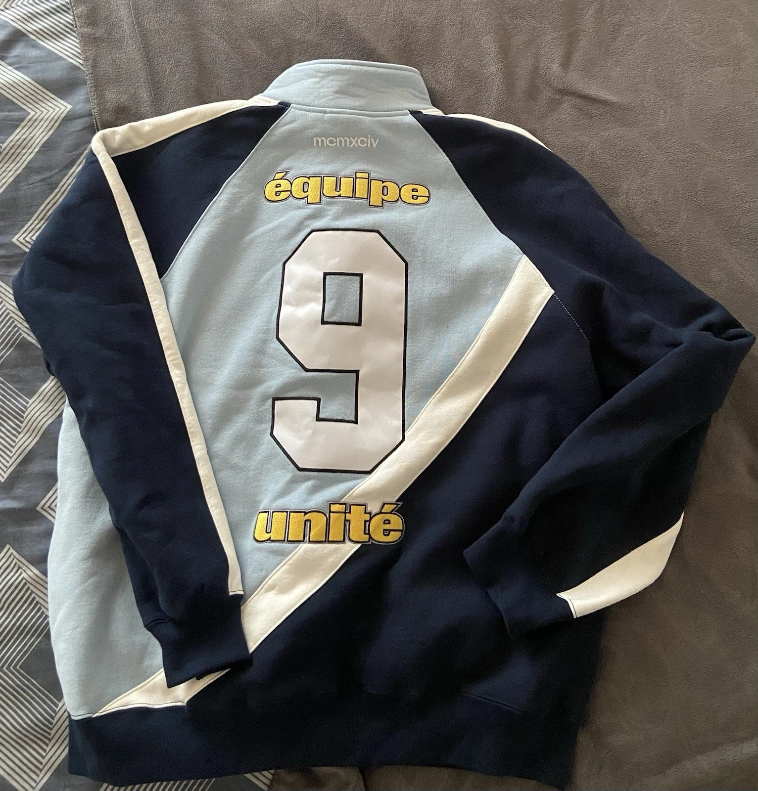 Felpa mezza zip Supreme Equipe L