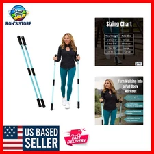 Ergonomic Weighted Walking Sticks – 1.2lb Pairs for Enhanced Stability & Balance