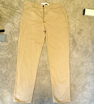 Banana Republic Traveler Chino Slim Fit Tapered Flat Front Pants Beige 33W - Image 1 of 3