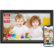 15.6inch FRAMEO Digital Photo Frame with 1920x1080 FHD IPS LCD Touch Screen, ...