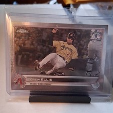 2022 Topps Chrome Drew Ellis #77 Arizona Diamondbacks Rookie Baseball Card. rookie card picture