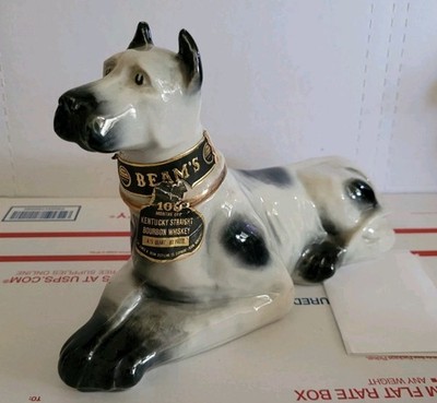 1976 Vintage James Beam Great Dane Liquor Dog Decanter Empty EXCELLENT CONDITION