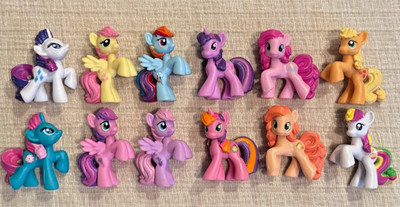 MY LITTLE PONY - LOT OF 12 Figures - Rainbow Pinkie Pie Fluttershy Twilight