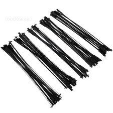 60Pcs 5-Inch Scroll Saw Blade Pin End Replacement for Wen 3921 3923, Black