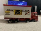 1976 Lesney Matchbox SUPER KINGS Scammell CROWE Container Truck K24 Red Diecast
