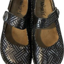 Alegria by DG Lite Mary Jane Women  s Leather Shoes Women's 8