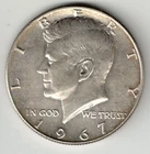 1967 Kennedy 40% Silver Half Dollar
