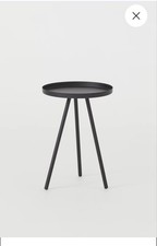 H&M Black Metal Side Tables x 4 Used But In Excellent Condition