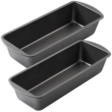 Set of 2 Extra Large Bread Pan, 13" x 5" Long Loaf Pan, Nonstick Baking Pan