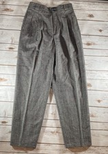 Vintage Wool Plaid Pants Size 10 Collectible Gold by Giorgio Sari Angelo Trouser