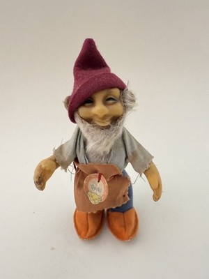 Vintage Steiff Gucki Gnome 12cm | 60s 70s Diehl Film Figure | Rare with Tag