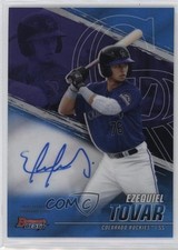 2021 Bowman's Best of Blue Refractor 34/150 Ezequiel Tovar #B21-ET Auto 01v6