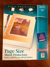 Avery Page Size Sheet Protectors, 50 pack