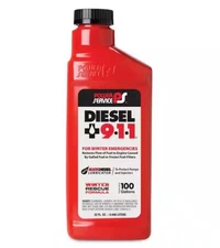 Power Service 8025 Diesel 911 Fuel Anti Gel Deices Frozen Filter Treats 100 Gal