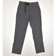 Avalanche Outdoor Supply Mens Hiking Pants Gray Belted Medium Stretch