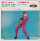 JOHNNY HALLYDAY   " SOUVENIRS SOUVENIRS " (EP  + languette et centreur)