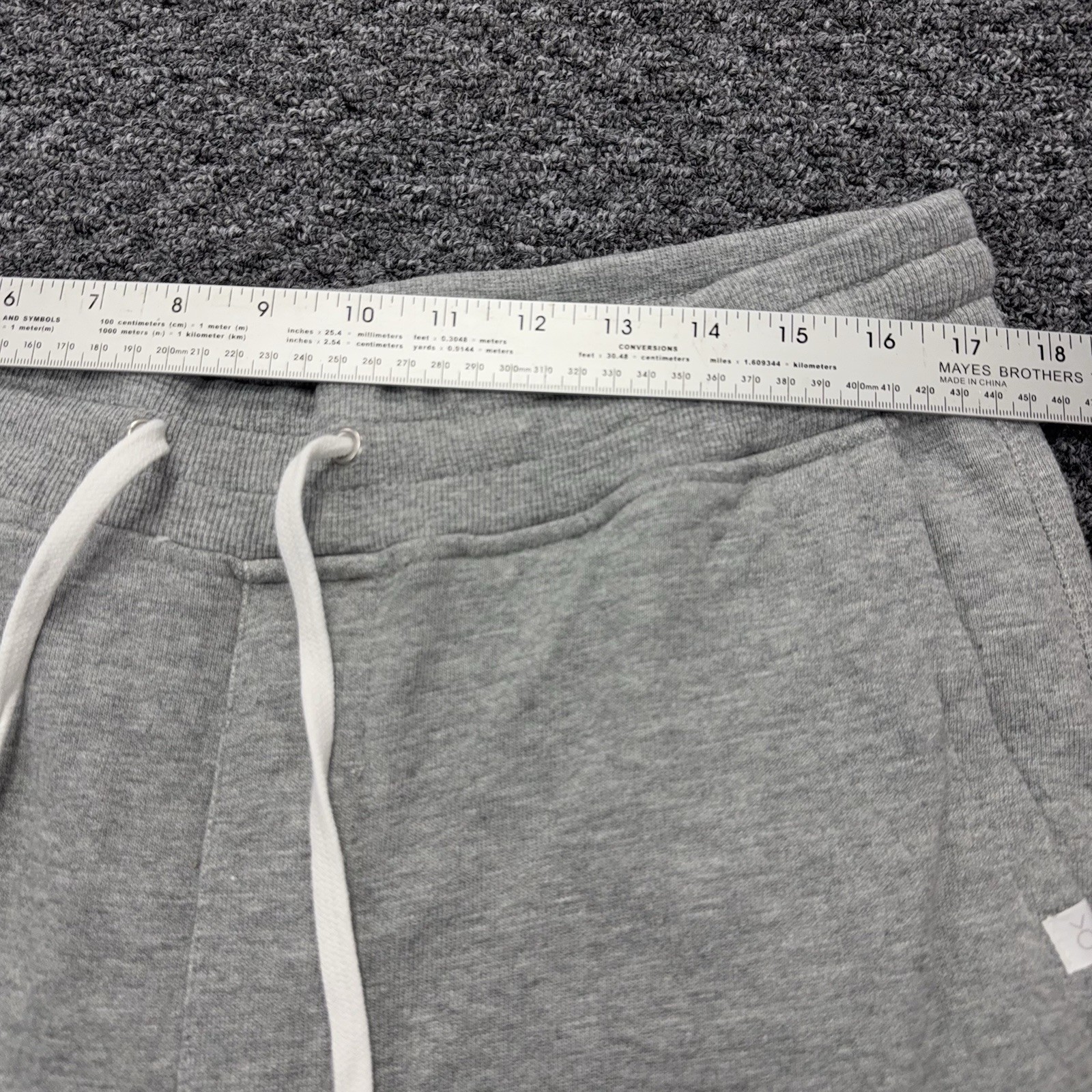 Outerknown Sur Sweatpants Joggers Mens Large Gray Hemp Organic Cotton Drawstring