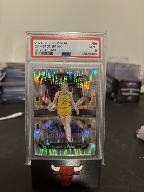 Panini 2024 Select WNBA Concourse Cameron Brink #56 Silver Flash Prizm PSA 9