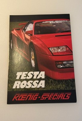 Koenig Specials, Car Tuning, Ferrari Testarossa, Brochure, 