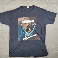 Garth Brooks Stadium Tour Black T Shirt Men's Size Large Cotton Concert Tee