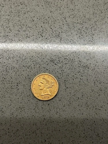 1879-$5.00 Liberty Head Half Eagle Coin