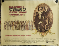 Butch Cassidy & The Sundance Kid (1969) Half Sheet Authentic Movie Poster 22x28