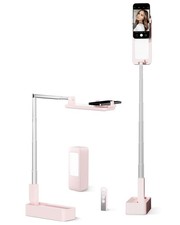 Phone Stand for Recording, Overhead Phone Mount with Light, Selfie Stand,Port...