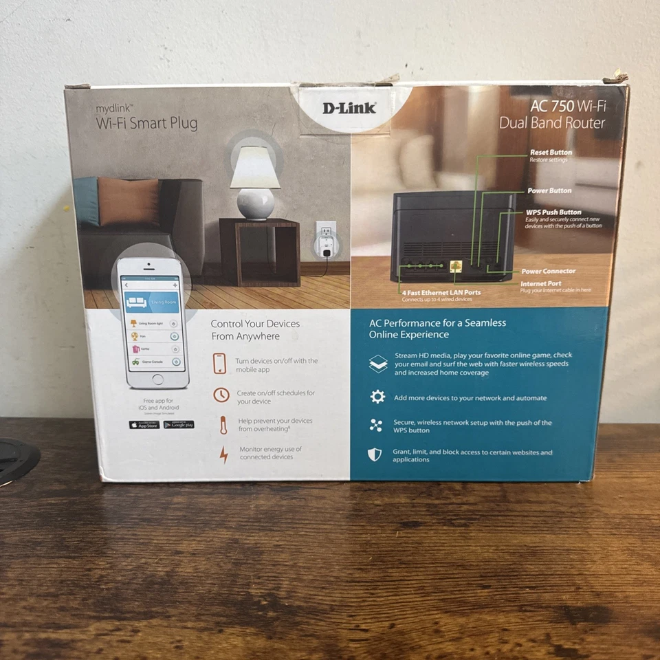 D-Link AC750 Wi-Fi Dual Band Router Model: DKT-201L Brand New ~ Factory Sealed! - Image 2 of 3