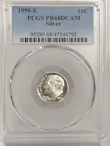 1999-S Roosevelt Silver Dime PCGS PR-68 DCAM