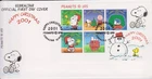 GB - Gibraltar 2001 Peanuts Happy Christmas Sheet SG MS995 FDC NOEL WEIHNACHTEN
