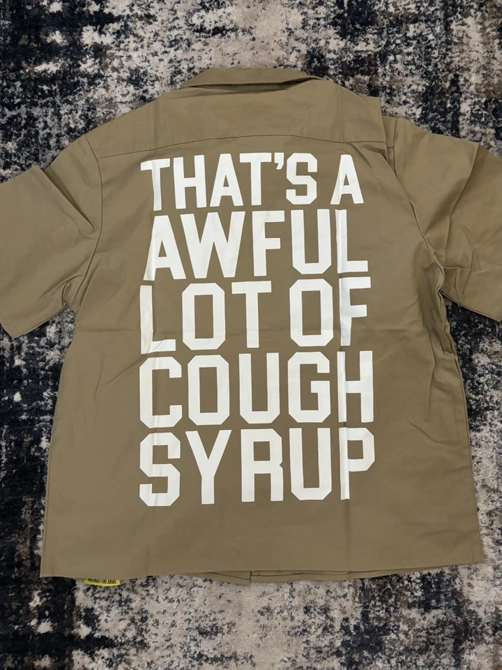 Terrible lote de camisa Dickies de jarabe para la tos MEDIANA caqui Foto 2 de 2