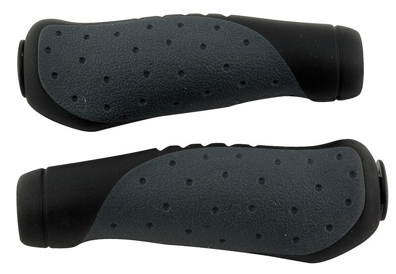 Premier Bicycle Ergonomic Handlebar Grips Black/Grey 135mm