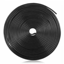 32ft Car Door Edge Trim Guard Molding Rubber Seal Strip Scratch Protector Black