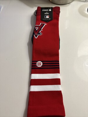 STANCE Diamond Pro Los Angeles Angels OTC Red MLB Socks Men s Sz L (9-13) NEW