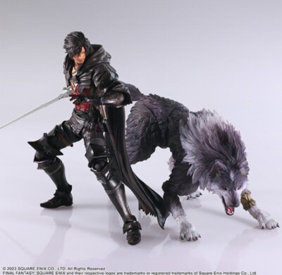 Final Fantasy XVI FF16 Clive Rosfield Torgal Figure Bring Arts
