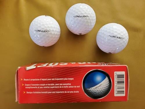 New Noodle 0 Long & Soft White Golf Balls 3-Pack Propulsion Core Ionomer Cover - Picture 3 of 4