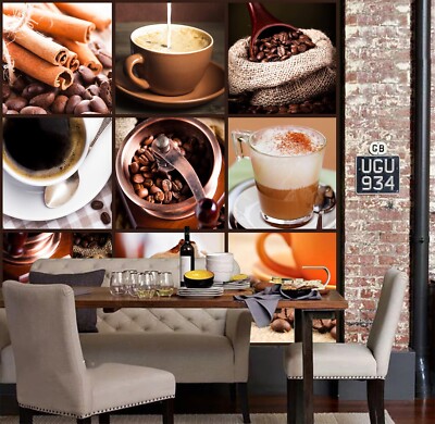 3D Coffee 968 Wallpaper Mural Paper Wall Print Indoor Murals CA Sinsin