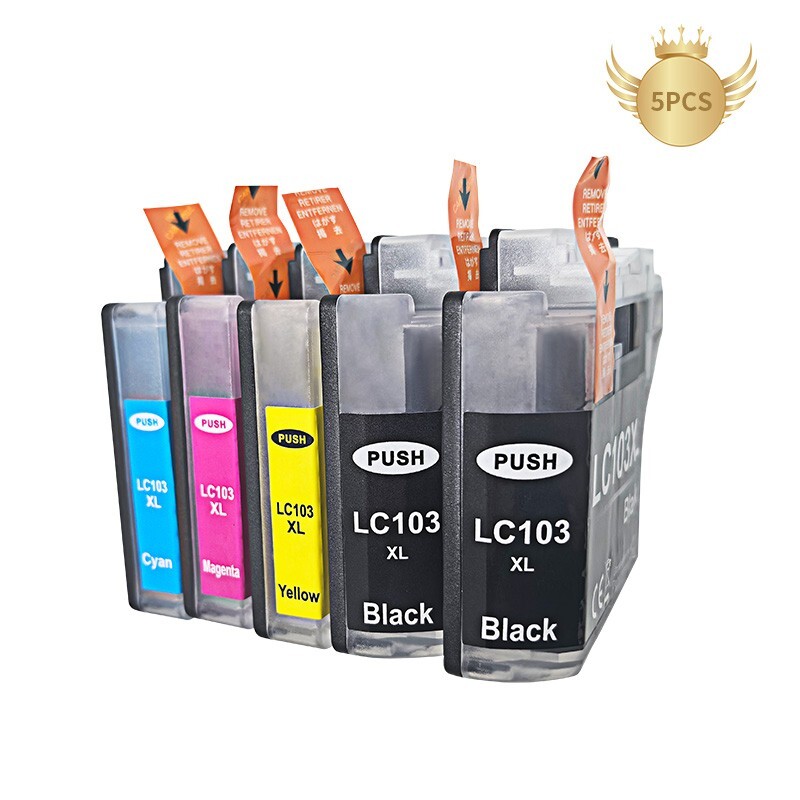 Brother Cartridge Ink 24-Pack LC103XL Ink Cartridges For Brother Printers - MFC-J470DW, J475DW, J870DW &amp; More Black Cyan Magenta Yellow Inkjet Cartridge Set