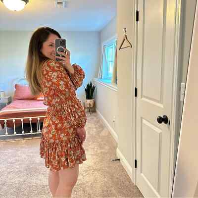 orange knit dress Gabriela Hearst - Kurt Knit Pleated Maxi Dress in Antelope Orange Merino Wool - Antelope Orange - XS